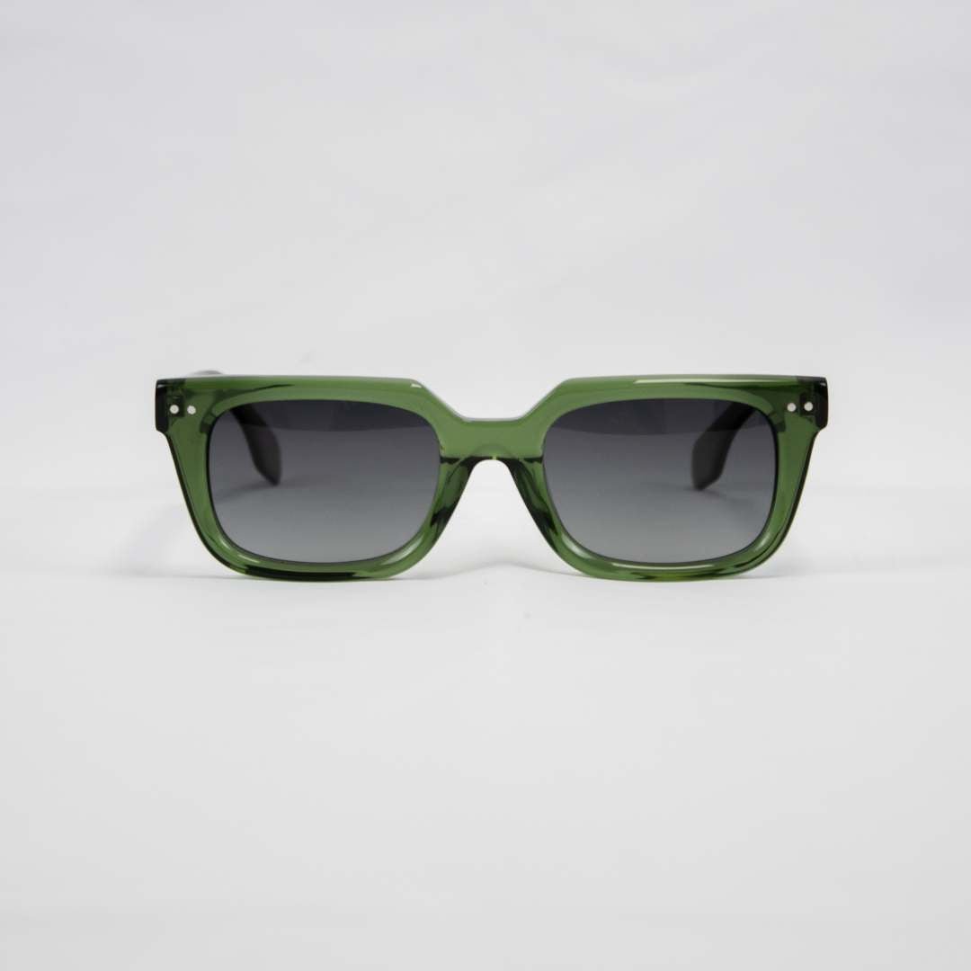 Timeless Unisex Rectangle Sunglasses with Polarized Lenses - Durable Acetate Frame