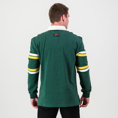 SA Supporters Mid Field Long Sleeve Rugby Jersey - Old School Green