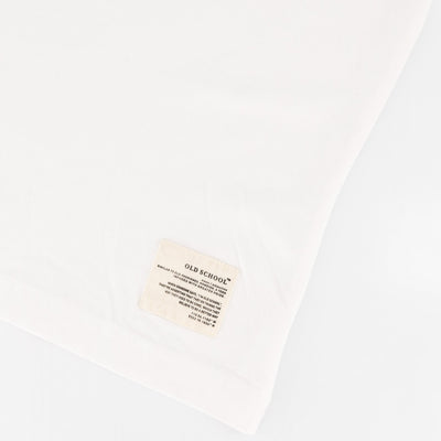 Premium White SA Supporters Stamp Crew Tee - Ultra-Soft Cotton Jersey