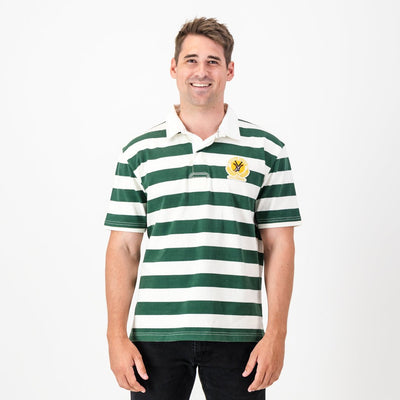 Official SA Supporters Cloud Dancer Stripe Short Sleeve Rugby Jersey
