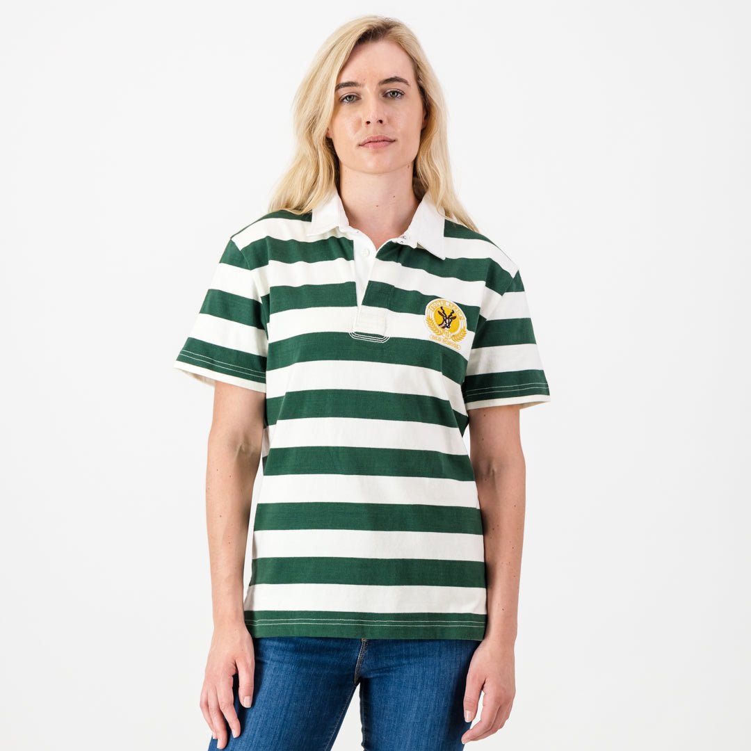 Official SA Supporters Cloud Dancer Stripe Short Sleeve Rugby Jersey