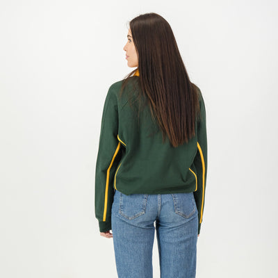 Premium Twill Raglan Long Sleeve Rugby Jersey - SA Supporters OS Green