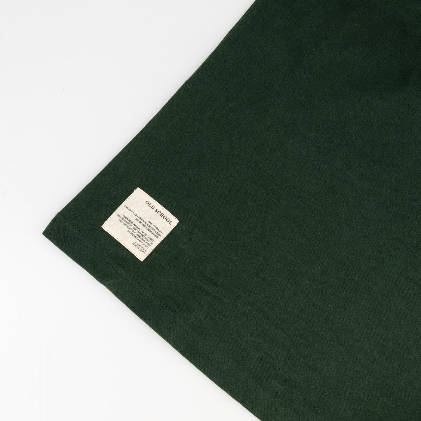 SA Supporters Old School Green Heavyweight Cotton Raglan Long-Sleeve Rugby Jersey