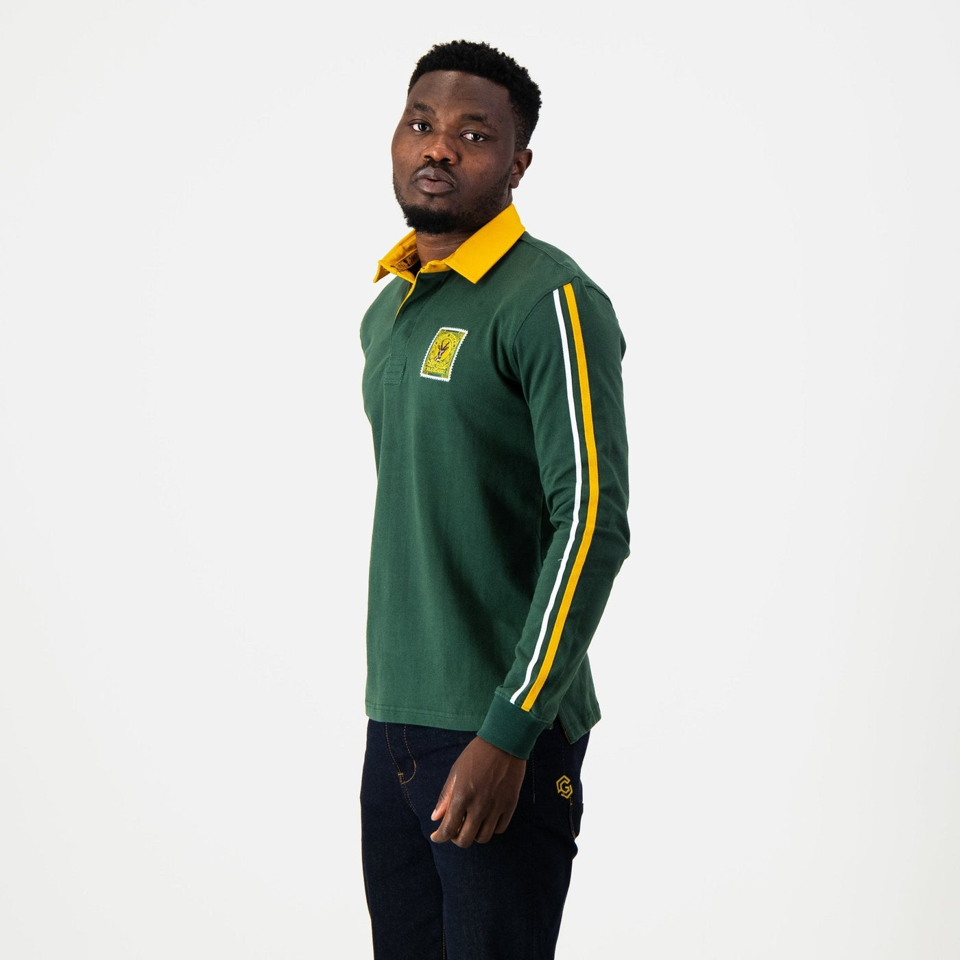 Official South Africa Rugby Long Sleeve Supporters Jersey - Heavyweight Cotton