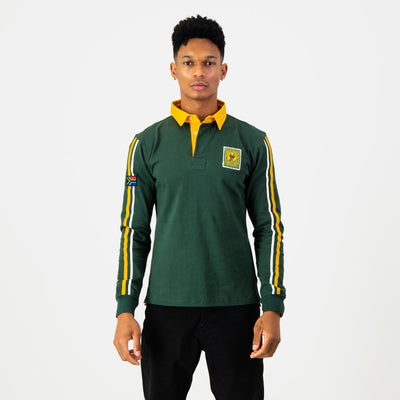 Official South Africa Rugby Long Sleeve Supporters Jersey - Heavyweight Cotton