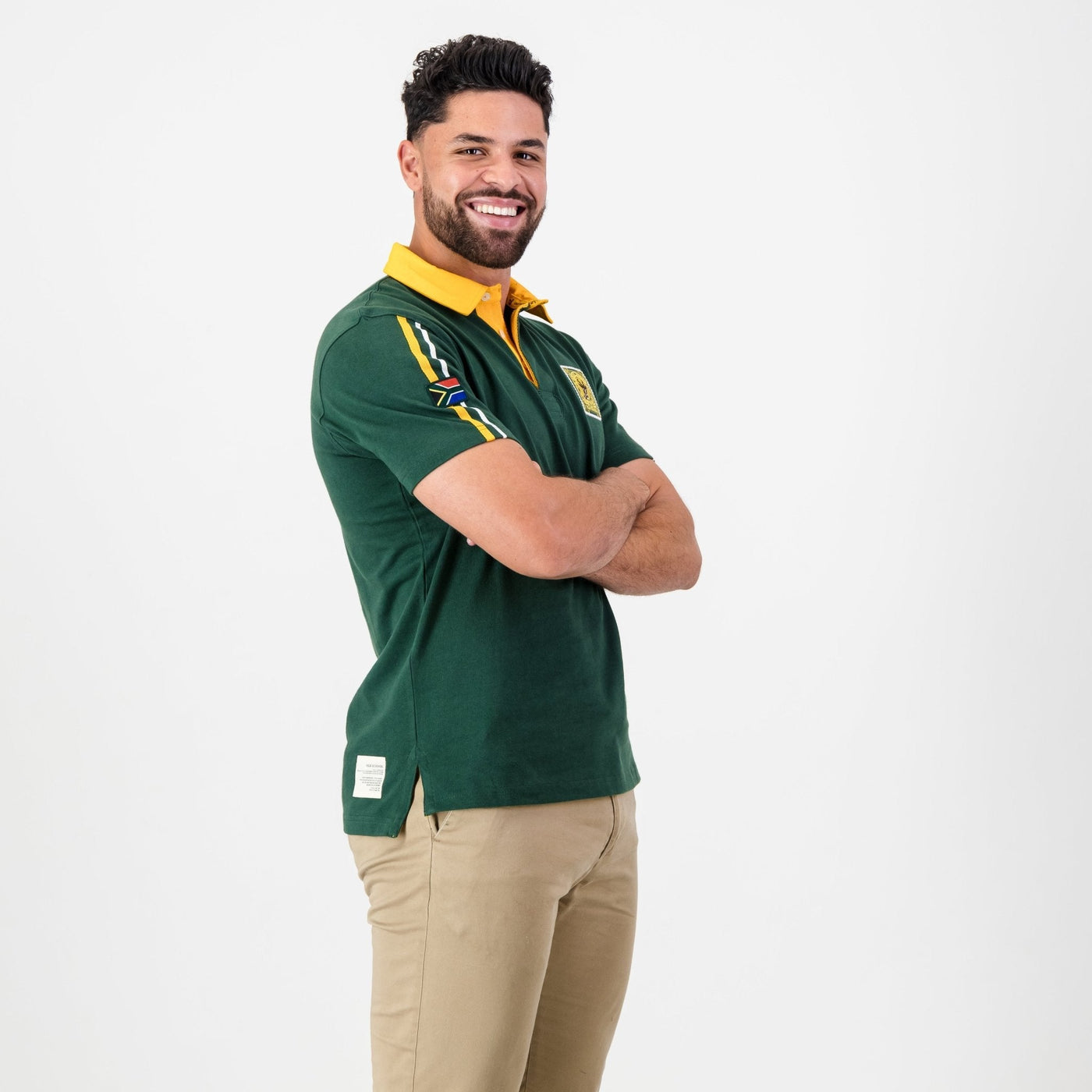 South African Rugby Supporters Short Sleeve Jersey - Premium Cotton Fan Gear