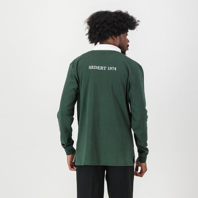 Authentic Eldoraigne Rugby Jersey: Classic Green Heavyweight Cotton School Spirit Wear