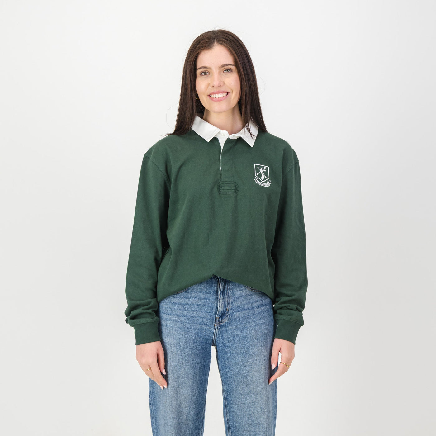 Authentic Eldoraigne Rugby Jersey: Classic Green Heavyweight Cotton School Spirit Wear