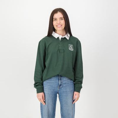 Authentic Eldoraigne Rugby Jersey: Classic Green Heavyweight Cotton School Spirit Wear