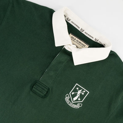 Authentic Eldoraigne Rugby Jersey: Classic Green Heavyweight Cotton School Spirit Wear