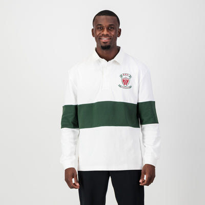 Ermelo Höerskool Rugby Jersey: Classic White Design, Durable Cotton, School Spirit