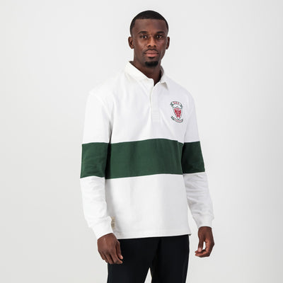 Ermelo Höerskool Rugby Jersey: Classic White Design, Durable Cotton, School Spirit