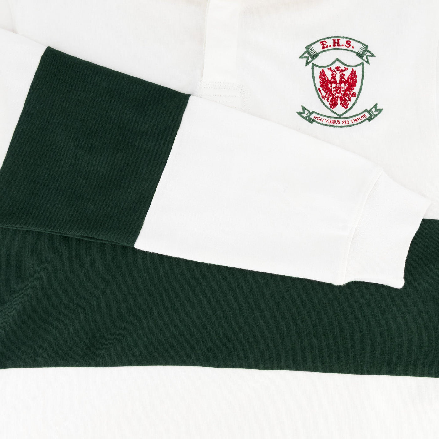 Ermelo Höerskool Rugby Jersey: Classic White Design, Durable Cotton, School Spirit