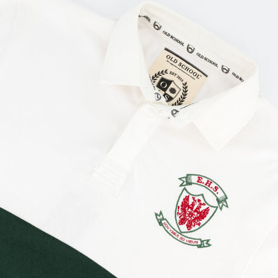 Ermelo Höerskool Rugby Jersey: Classic White Design, Durable Cotton, School Spirit