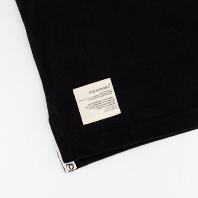 Hilton College Black Long Sleeve Rugby Jersey - Heavyweight Cotton Classic Design