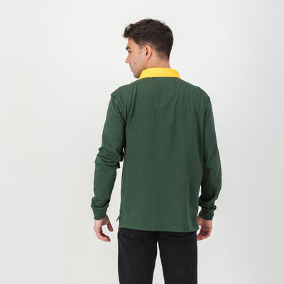 Middelburg Hoerskool Green Long Sleeve Rugby Jersey - Premium Cotton Heritage