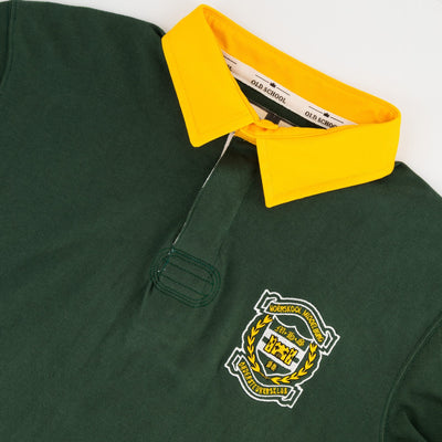 Middelburg Hoerskool Green Long Sleeve Rugby Jersey - Premium Cotton Heritage