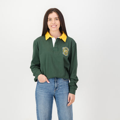Middelburg Hoerskool Green Long Sleeve Rugby Jersey - Premium Cotton Heritage