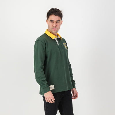 Middelburg Hoerskool Green Long Sleeve Rugby Jersey - Premium Cotton Heritage