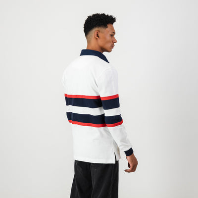 Durable HTS Middelburg Rugby Jersey: Classic Heavyweight Cotton, Embroidered Alumni Style
