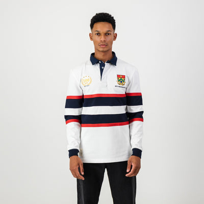 Durable HTS Middelburg Rugby Jersey: Classic Heavyweight Cotton, Embroidered Alumni Style