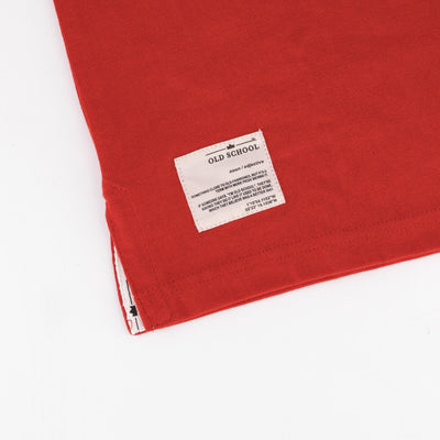 Authentic KES Long Sleeve Rugby Jersey - Heavyweight Cotton - True Red Classic