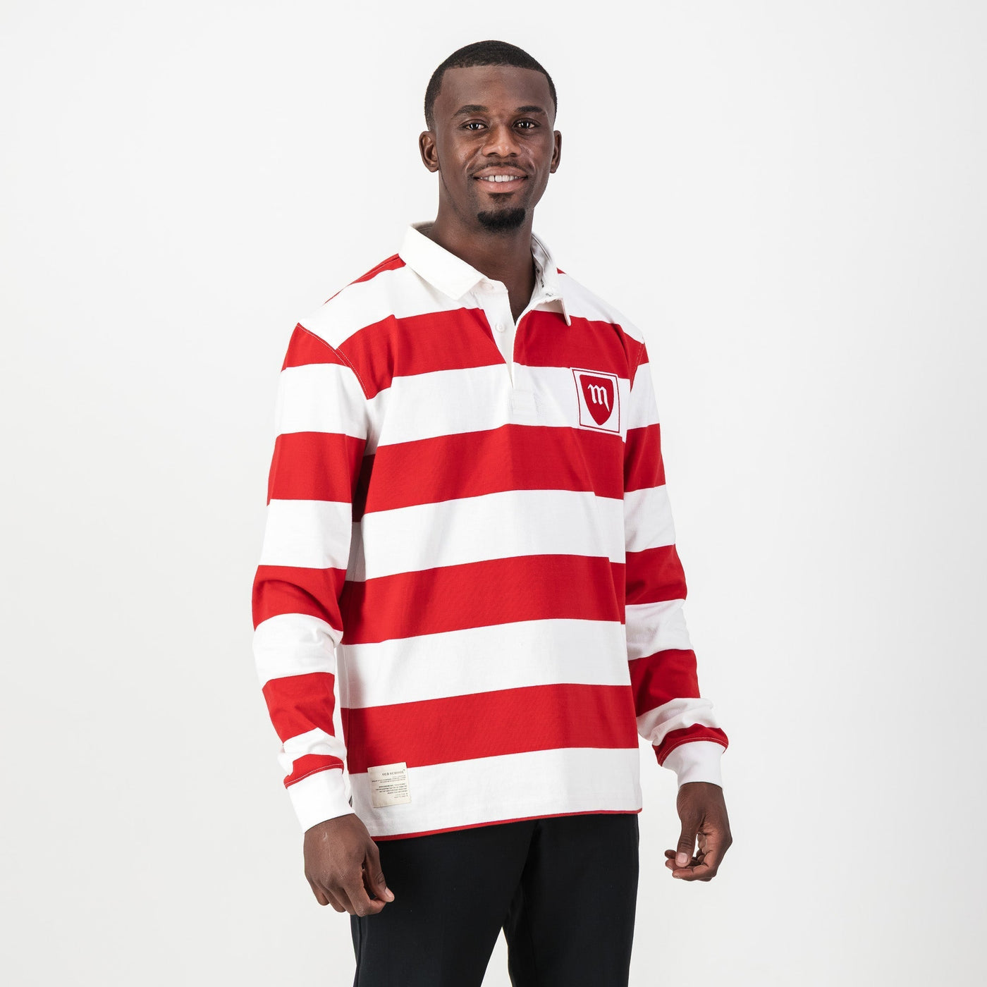 Classic Red White Striped Michaelhouse Rugby Jersey School Spirit