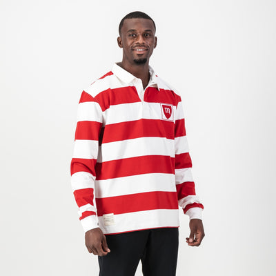 Classic Red White Striped Michaelhouse Rugby Jersey School Spirit