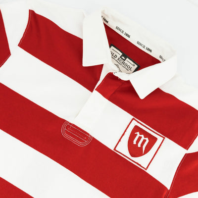 Classic Red White Striped Michaelhouse Rugby Jersey School Spirit