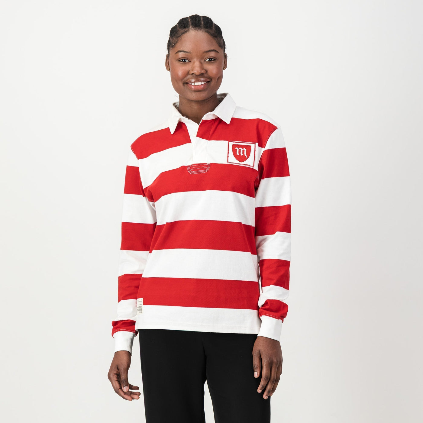 Classic Red White Striped Michaelhouse Rugby Jersey School Spirit