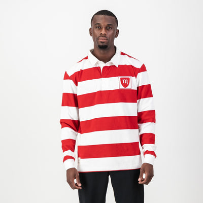Classic Red White Striped Michaelhouse Rugby Jersey School Spirit