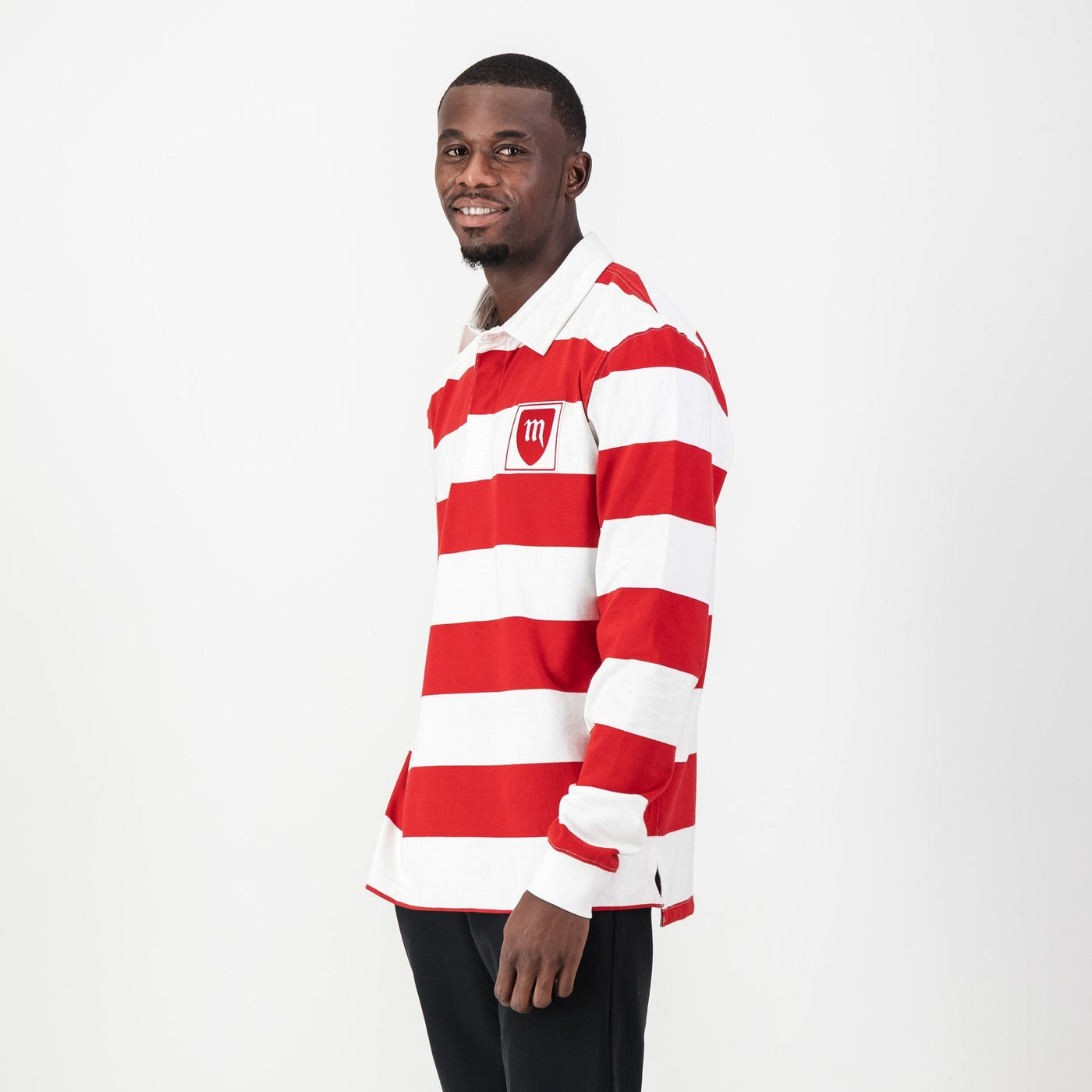 Classic Red White Striped Michaelhouse Rugby Jersey School Spirit
