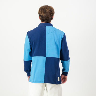 Noordheuwel Old School Long Sleeve Rugby Jersey - Classic Naut Blue Durable
