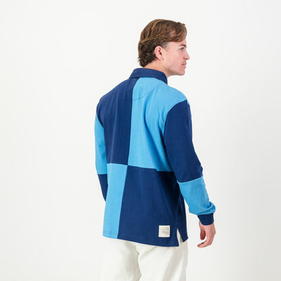 Noordheuwel Old School Long Sleeve Rugby Jersey - Classic Naut Blue Durable