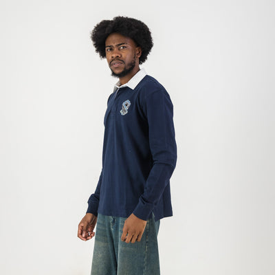 Paarl Boys High Navy Long Sleeve Rugby Jersey - 100% Cotton Comfort