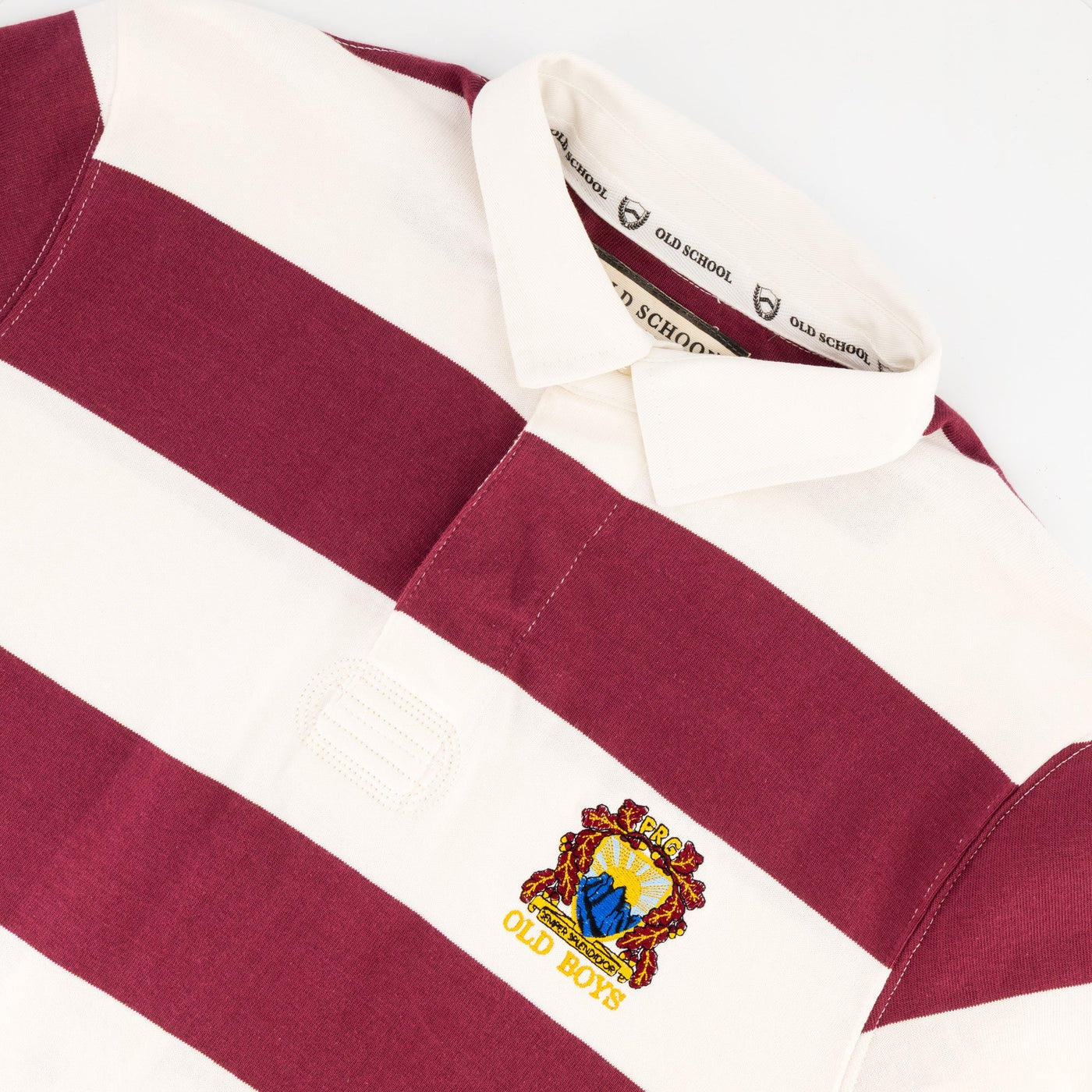 Paul Roos White Long Sleeve Rugby Jersey - Premium Cotton Heritage Style