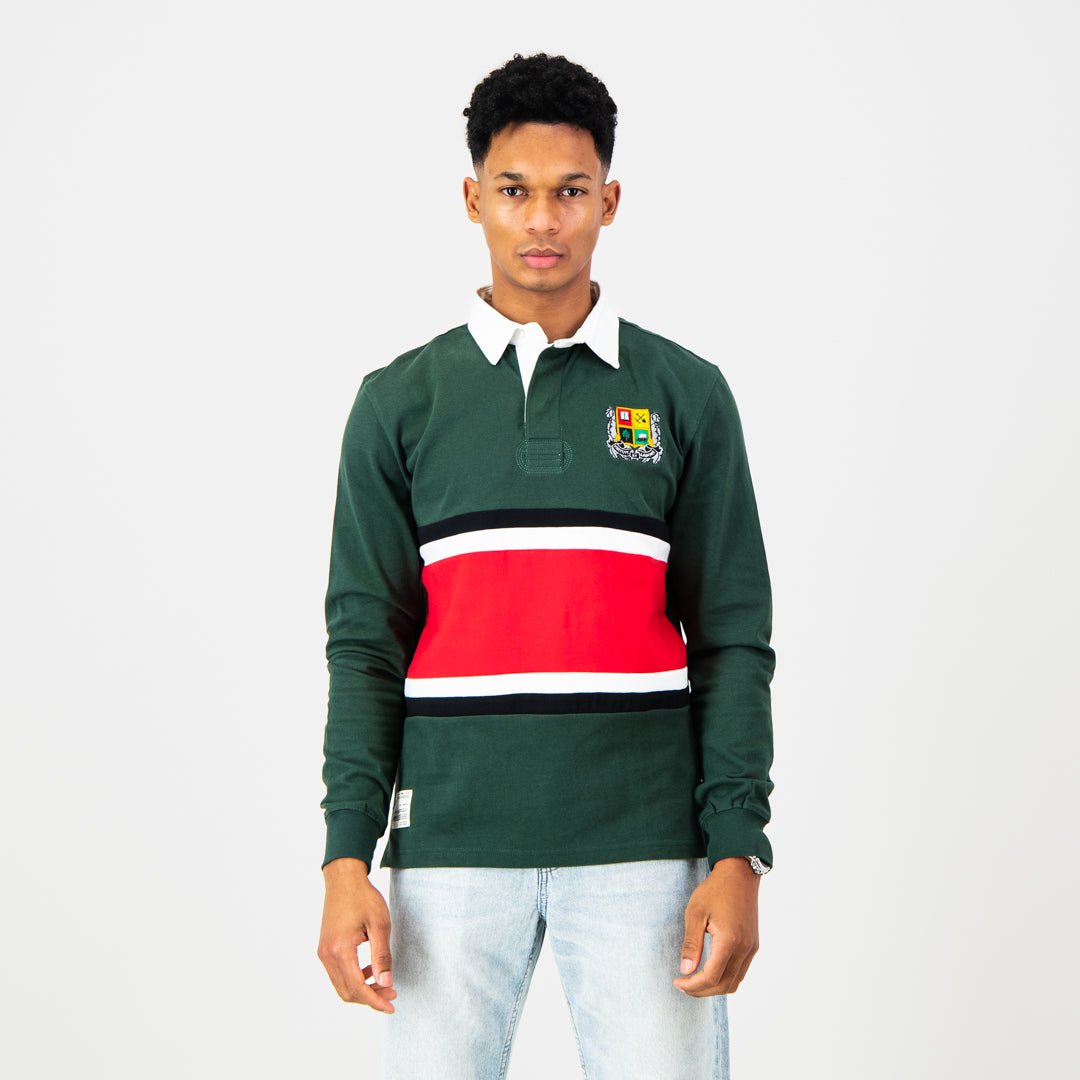 Pretoria Boys Classic Long Sleeve Rugby Jersey – OS Green Cotton Comfort