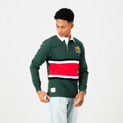 Pretoria Boys Classic Long Sleeve Rugby Jersey – OS Green Cotton Comfort