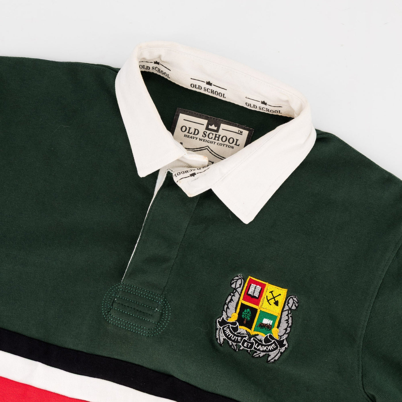 Pretoria Boys Classic Long Sleeve Rugby Jersey – OS Green Cotton Comfort