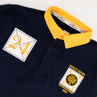 Authentic Rondebosch Rugby Jersey Navy Long Sleeve Cotton Blend Classic School Spirit