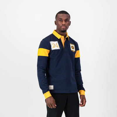 Authentic Rondebosch Rugby Jersey Navy Long Sleeve Cotton Blend Classic School Spirit