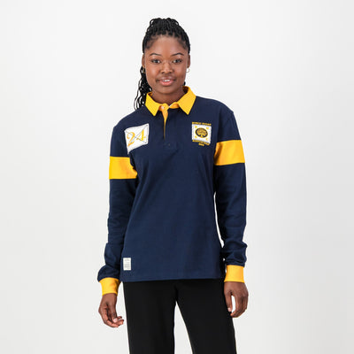 Authentic Rondebosch Rugby Jersey Navy Long Sleeve Cotton Blend Classic School Spirit