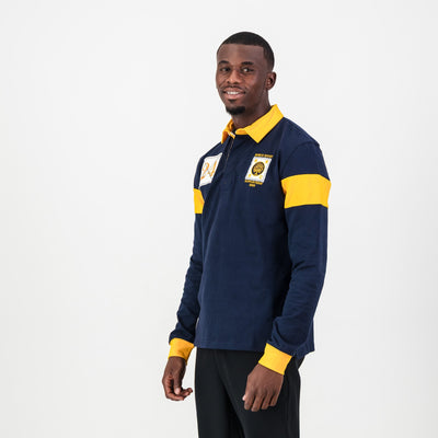 Authentic Rondebosch Rugby Jersey Navy Long Sleeve Cotton Blend Classic School Spirit