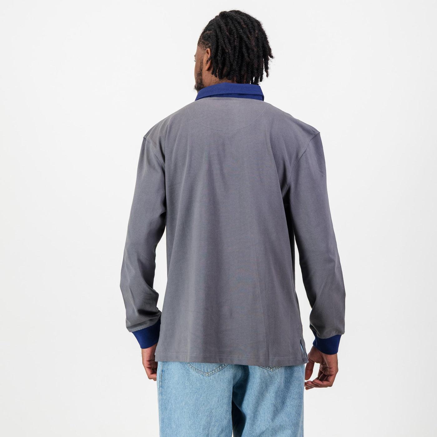 Durable Grey St Albans Rugby Jersey: Long Sleeve Cotton for School Pride