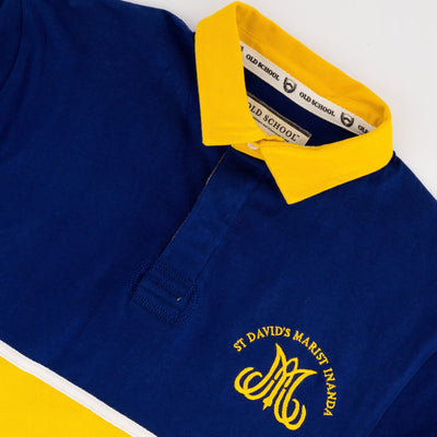 Classic St Davids Rugby Jersey: Long Sleeve Bellwhether Blue Heritage Top