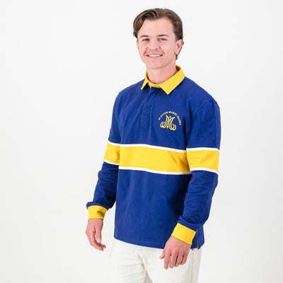 Classic St Davids Rugby Jersey: Long Sleeve Bellwhether Blue Heritage Top