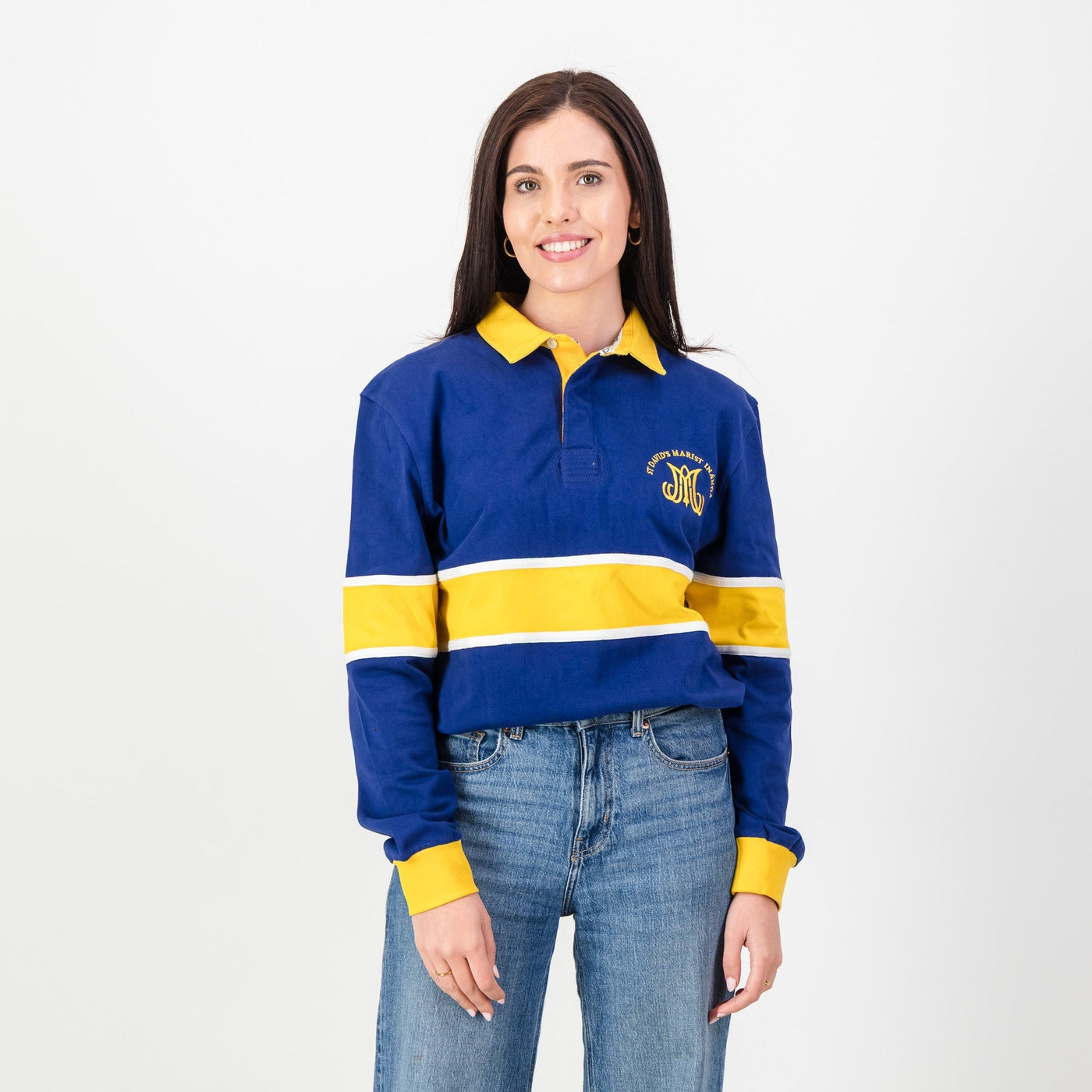 Classic St Davids Rugby Jersey: Long Sleeve Bellwhether Blue Heritage Top