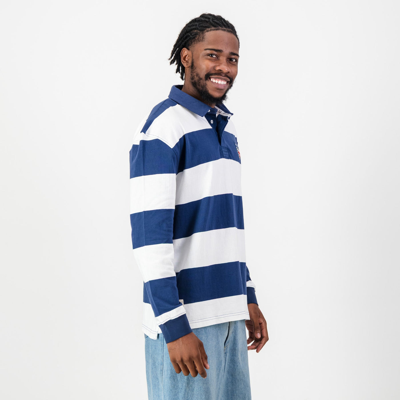 St Stithians Old School Navy Rugby Jersey - Durable Heritage Long Sleeve Cotton