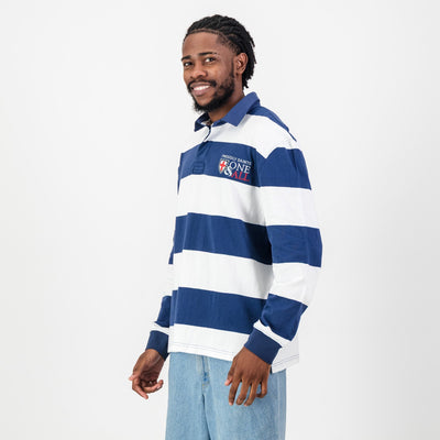 St Stithians Old School Navy Rugby Jersey - Durable Heritage Long Sleeve Cotton