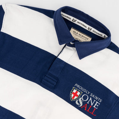 St Stithians Old School Navy Rugby Jersey - Durable Heritage Long Sleeve Cotton